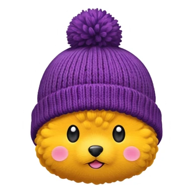pom pom beanie sticker