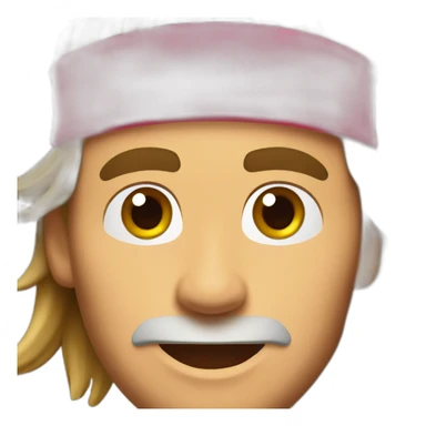 Roger federer with head band detailed sticker