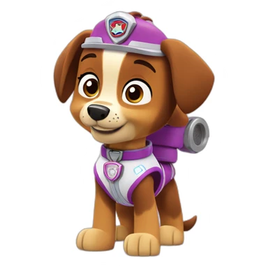 Skye in Paw patrol sticker
