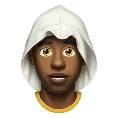 Tyler the creator with his CHROMAKOPIA mask on his head sticker