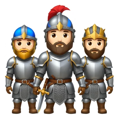 bearded knights sticker