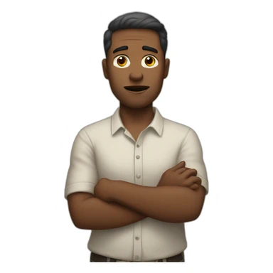 white man shrugging with shoulders and hand he don't know sticker