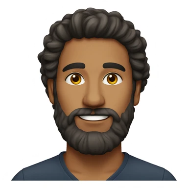 indian-college-man-wavy-hair-long-beard-thick-lips sticker