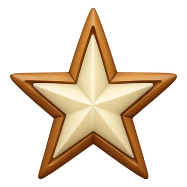 star carved from ivory sticker