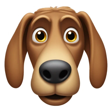 ALF the alien with a droopy brown nose sticker