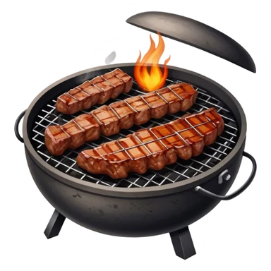 Stone-cooked BBQ with tender meat. sticker