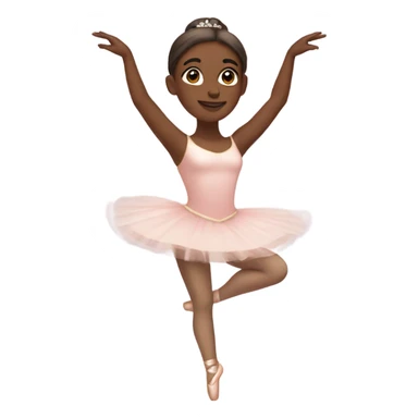 aesthetically pleasing brown skin ballerina  sticker