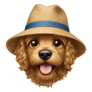 Doodle wearing hat sticker