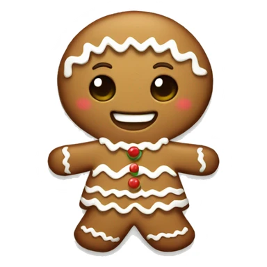 Gingerbread with dress sticker