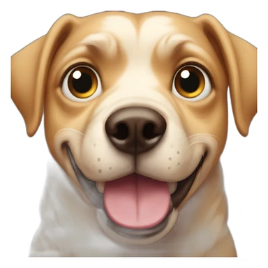 dog with very very very big eye sticker