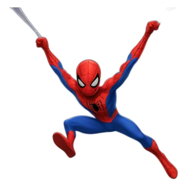 Spiderman swinging sticker