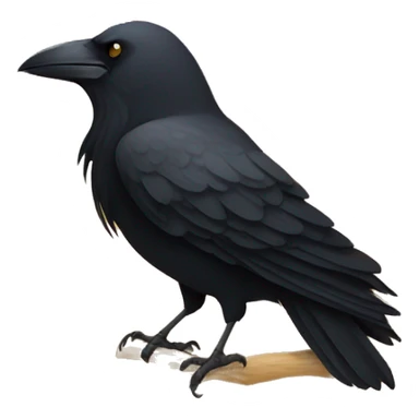 Crow with a golden circle behind it’s head  sticker