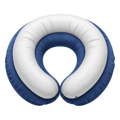 white Travel Neck Pillow sticker