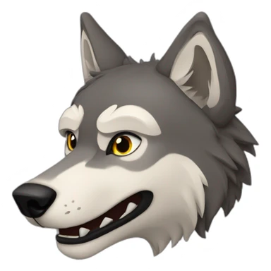 Wolf tartle  sticker