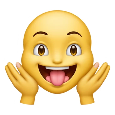 emoji with tongue out, smirking, rubbing hands together sticker