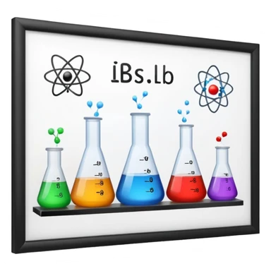 science lab  formula on board sticker