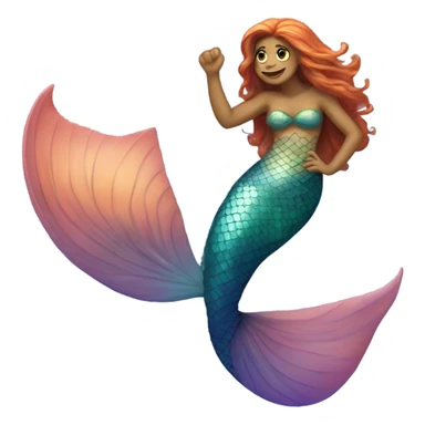 Mermaid sasquatch  sticker