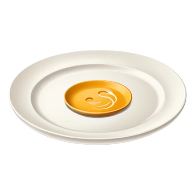 create me an image of ceramic plate in perspective view. sticker