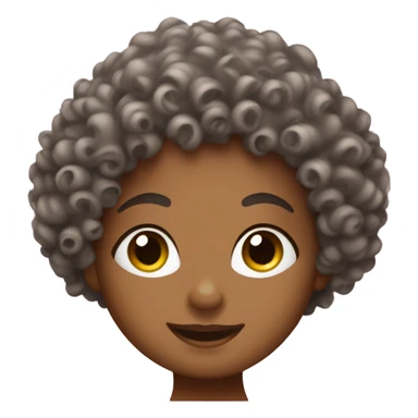 Curly hair at spa  sticker