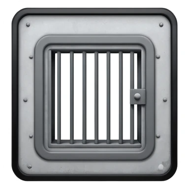 empty jail cell sticker