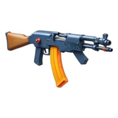 ak47 water gun sticker