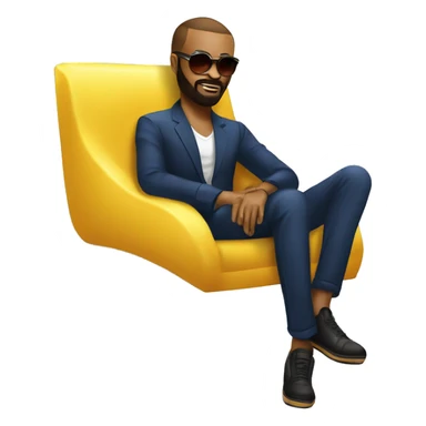 Fally Ipupa sur un canape sticker