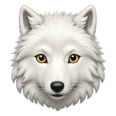 Hyper-realistic Arctic wolf  sticker