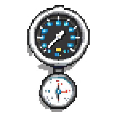 cracked pressure gauge sticker