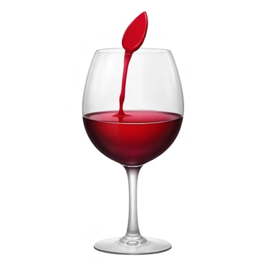 lipstick kiss on red wine glass sticker