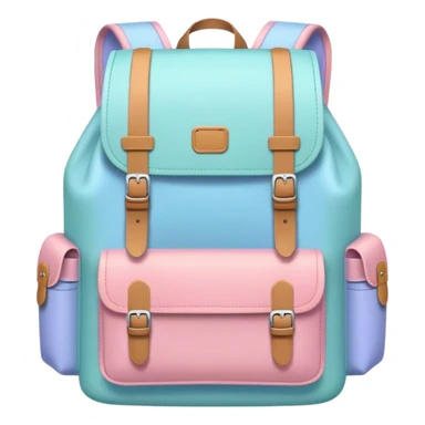 pastel backpack sticker