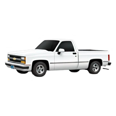 White square body Chevy 1986 sticker