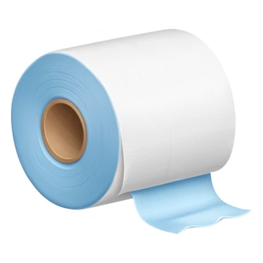 Frozen toilet paper sticker