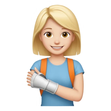 Ich fühle mich fröhlich, weil ich taglich positive Lust habe. Außerdem habe ich gestren Unfall gemacht. Uhhh aber … ich bin stark 💪🏼🦿🦾 sticker