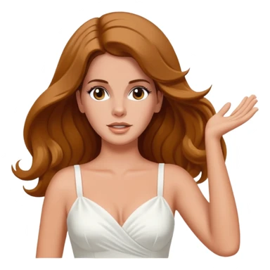 Lana del rey throwing her hair back, confidently sticker