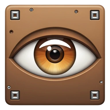 Create me a emoji for minecraft themed kinda that has a eye trim with a :no_entry_sign:  over it no like a eye_trim from minecraft sticker