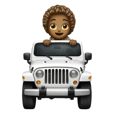 cutie bows and white jeep sticker