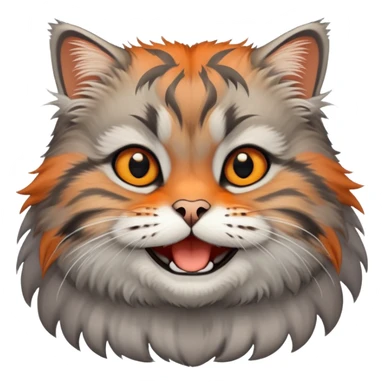 Create a Pallas's Cat that Smiles sticker