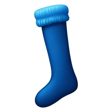 Blue stocking sticker