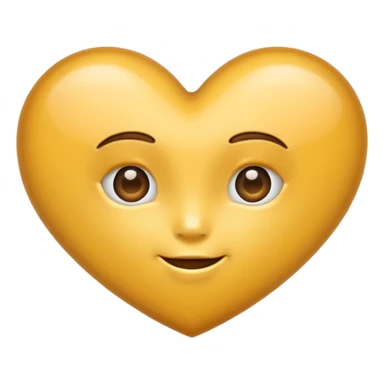 hazel heart simple emoji sticker
