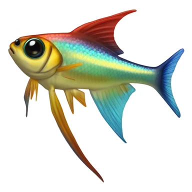 Nematobrycon palmeri rainbow emperor tetra sticker