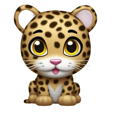Leopard hello kitty sticker