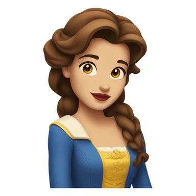 beauty and the beast belle sticker