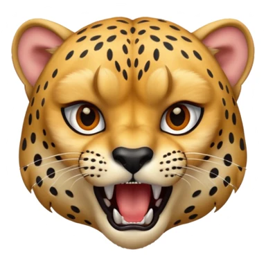 Cheetah snarling  sticker