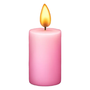 light pink candle sticker