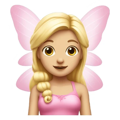 Blonde fairy pink outfit sticker