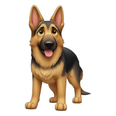 German Shepherd Dog Full Body sticker