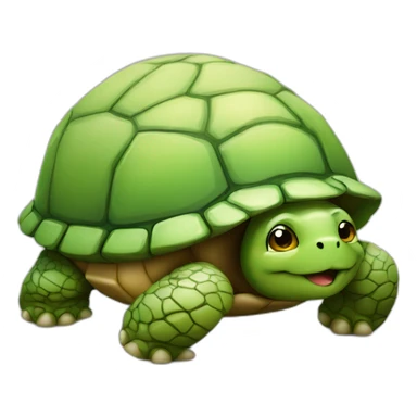 Chat qui dort sur une tortue sticker
