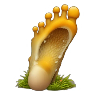Feet in fungi sticker
