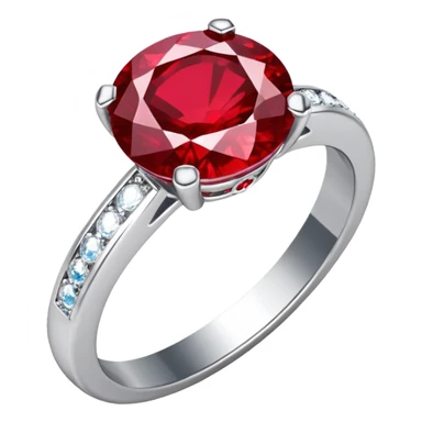 glitter rubi diamond married ring prata sticker