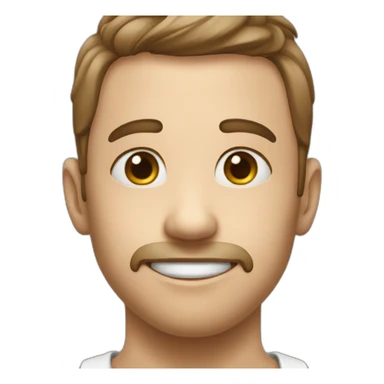 Caring face'  sticker